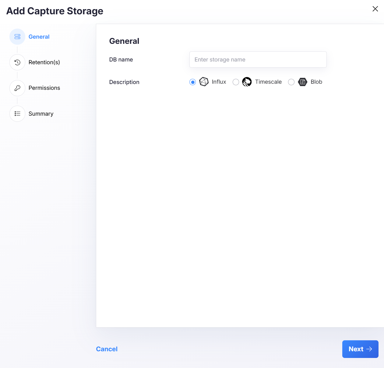 Add Storage - General