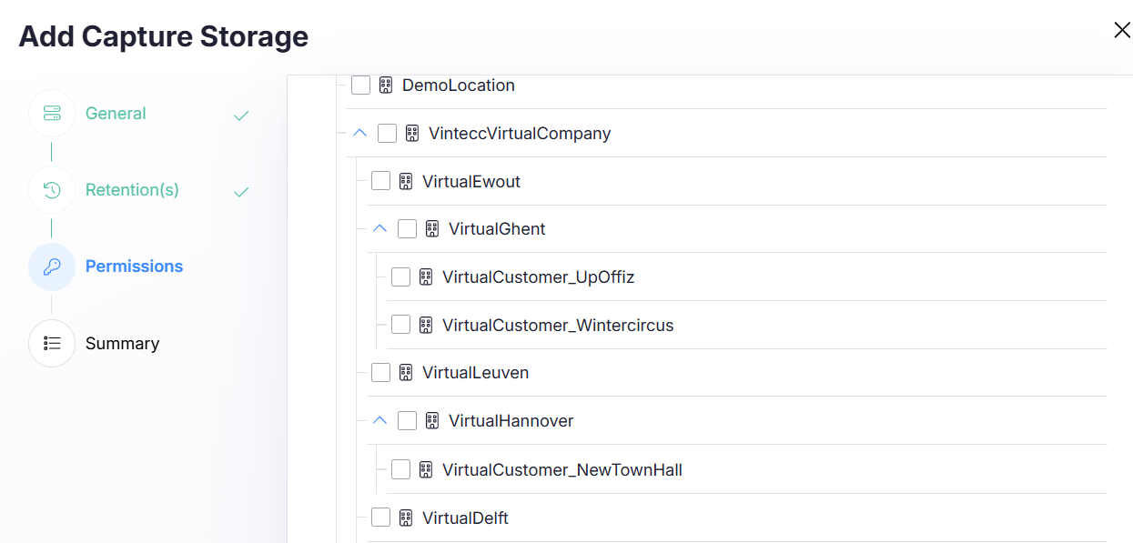 Add Storage - Permissions